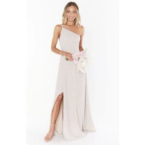 Show Me Your Mumu Shannon One Shoulder Dress Show Me The Ring Crisp (champagne)